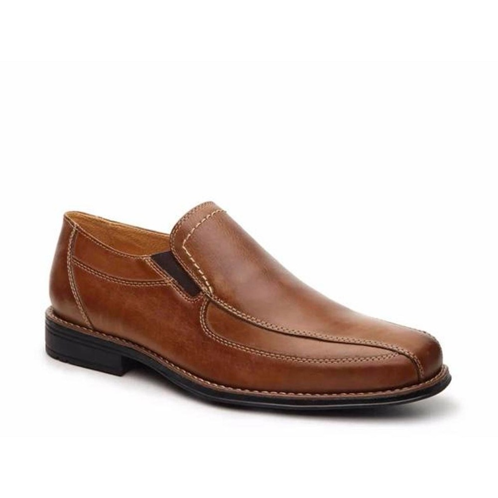 Men's Brown Leather Loafers Size 8